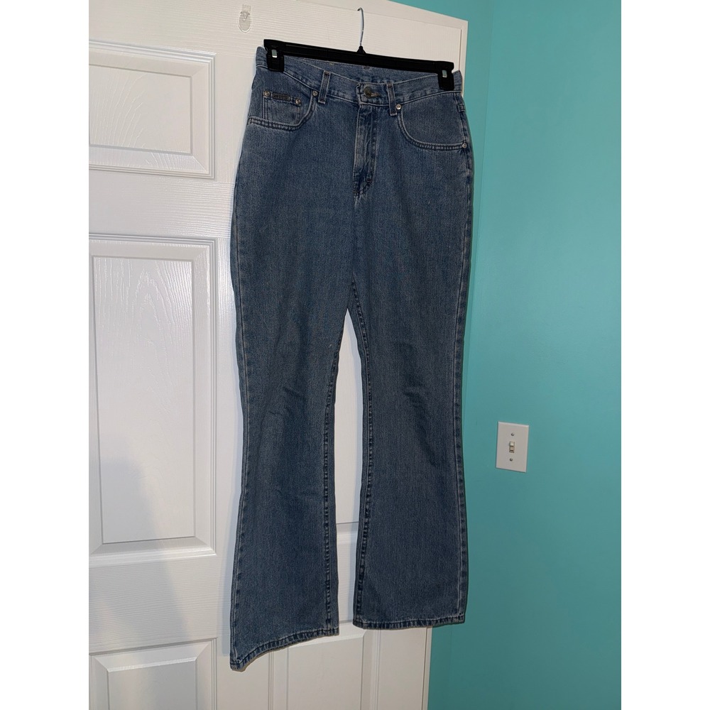 Vintage Lee Jeans Medium Wash Straight Leg Denim Made in USA Size 10